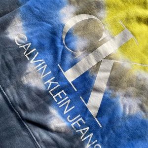 Calvin Klein tye dye fleece shirt